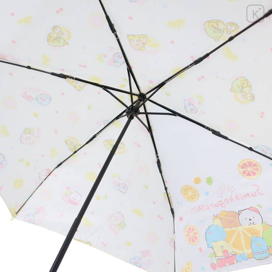 Japan San-X Folding Umbrella - Sumikko Gurashi / Fruits Yellow - 4