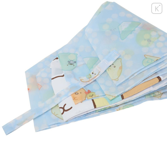 Japan San-X Folding Umbrella - Sumikko Gurashi / Flora Blue - 5