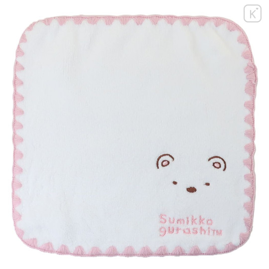 Japan San-X Jacquard Wash Towel - Sumikko Gurashi / Shirokuma White - 1