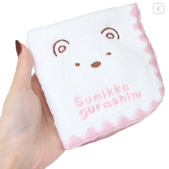 Japan San-X Jacquard Wash Towel - Sumikko Gurashi / Shirokuma White - 3