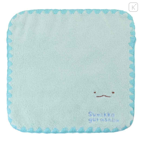 Japan San-X Microfiber Mini Towel - Sumikko Gurashi / Tokage Lizard Blue - 1