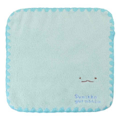 Japan San-X Jacquard Wash Towel - Sumikko Gurashi / Lizard Blue