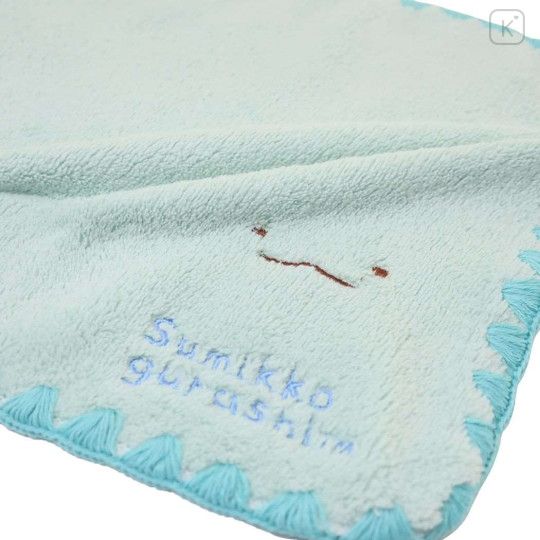 Japan San-X Microfiber Mini Towel - Sumikko Gurashi / Tokage Lizard Blue - 2