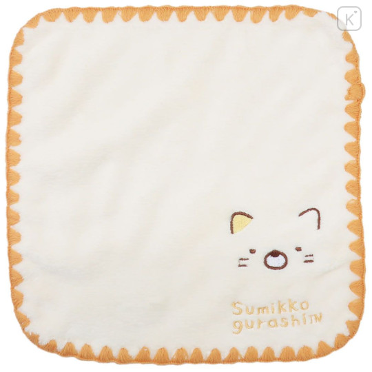 Japan San-X Microfiber Mini Towel - Sumikko Gurashi / Cat Beige - 1