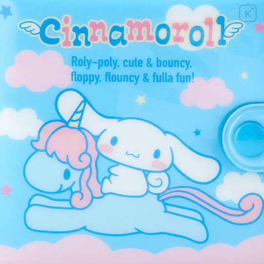 Japan Sanrio Original Small Vinyl Wallet - Cinnamoroll / Retro - 4
