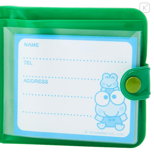 Japan Sanrio Original Small Vinyl Wallet - Keroppi / Retro - 6