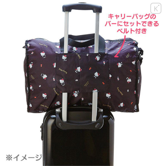 Japan Sanrio Original Travel Foldable Boston Bag - Hello Kitty - 5