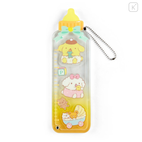 Japan Sanrio Original Long Custom Acrylic Charm - Pompompurin : Baby Bottle - 1