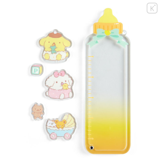Japan Sanrio Original Long Custom Acrylic Charm - Pompompurin : Baby Bottle - 3
