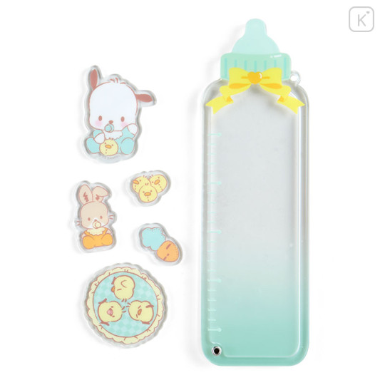 Japan Sanrio Original Long Custom Acrylic Charm - Pochacco : Baby Bottle - 3