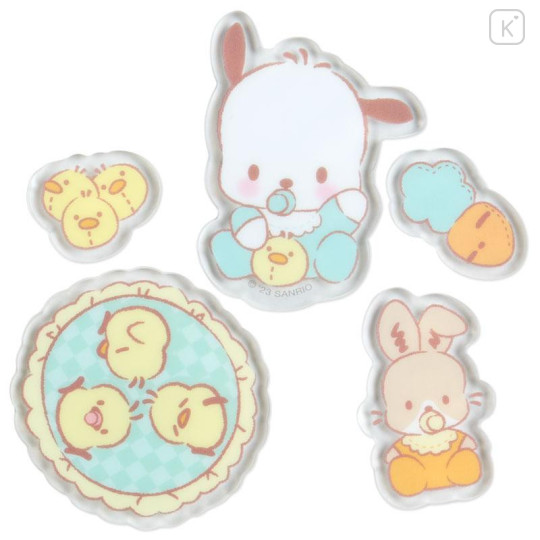 Japan Sanrio Original Long Custom Acrylic Charm - Pochacco : Baby Bottle - 4