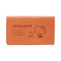 Japan Sanrio Genuine Leather Key Case - Hello Kitty / Pink