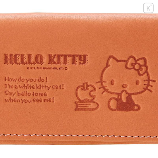Japan Sanrio Genuine Leather Key Case - Hello Kitty / Pink - 7