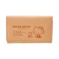 Japan Sanrio Genuine Leather Key Case - Hello Kitty / Natural - 1