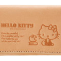 Japan Sanrio Genuine Leather Key Case - Hello Kitty / Natural - 7