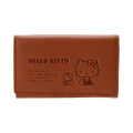 Japan Sanrio Genuine Leather Key Case - Hello Kitty / Brown - 1