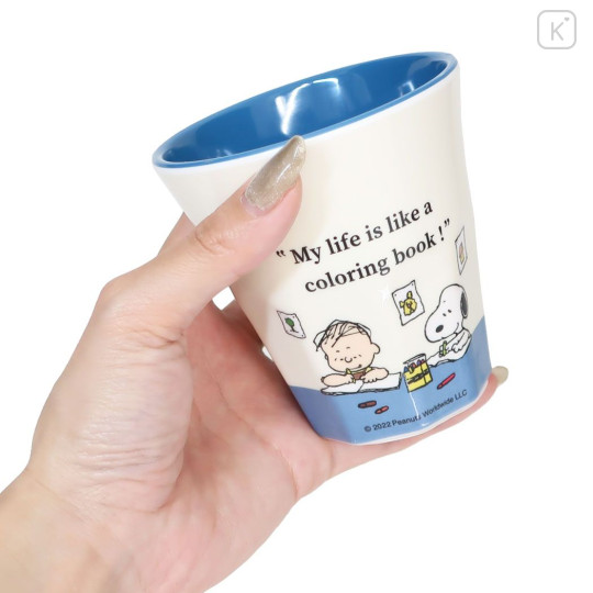 Japan Peanuts Melamine Tumbler - Snoopy & Woodstock / M - 2