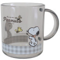 Japan Peanuts Melamine Mug - Snoopy & Woodstock / Grey - 1