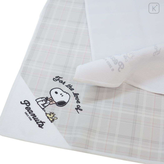 Japan Peanuts Bento Lunch Cloth - Snoopy : Grey Stripe - 3