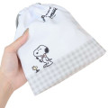 Japan Peanuts Drawstring Bag - Snoopy & Woodstock : White Grey - 2