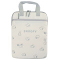 Japan Peanuts Tablet Gadget Multi Case - Snoopy : Beige Grey - 1