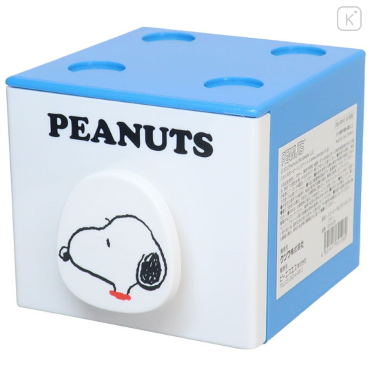 Japan Peanuts Storage Case - Snoopy / White & Blue - 1