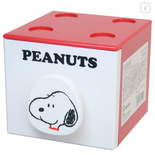 Japan Peanuts Storage Case - Snoopy / White & Red - 1