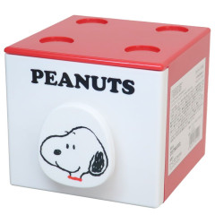 Japan Peanuts Storage Case - Snoopy / White & Red