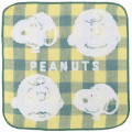 Japan Peanuts Jacquard Wash Towel - Snoopy / Yellow Stripe - 1