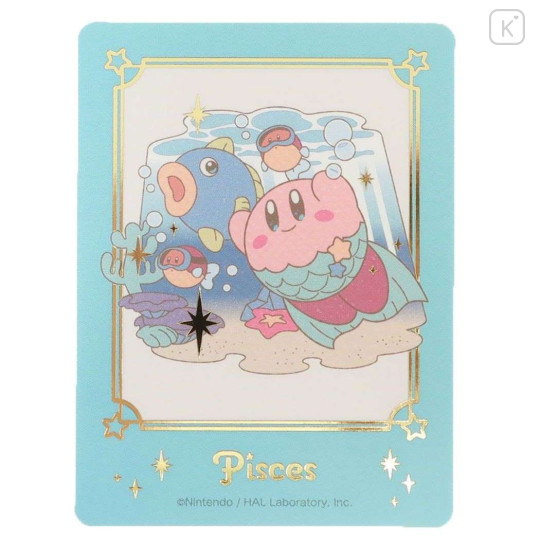 Japan Kirby Big Sticker - Fantasy Land / Horoscope Collection Pisces - 1