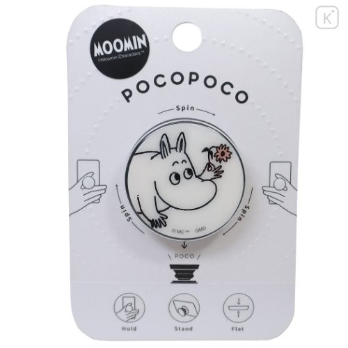 Japan Moomin Pocopoco Smartphone Grip - Moomintroll / Flora - 1
