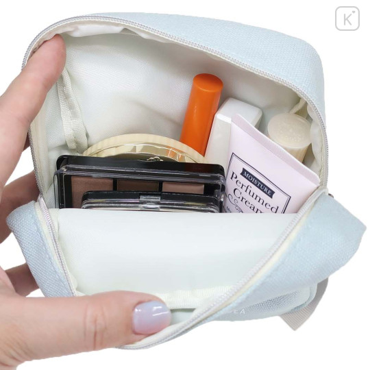 Japan Disney Square Pouch - Little Mermaid Ariel : Blue - 2