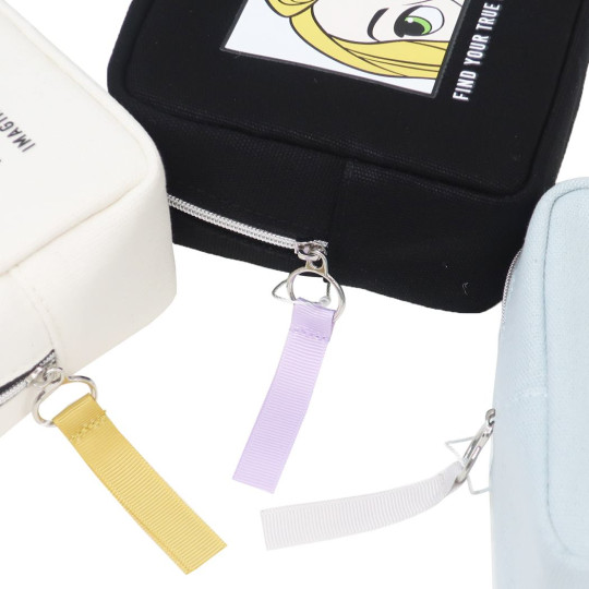 Japan Disney Square Pouch - Little Mermaid Ariel : Blue - 3