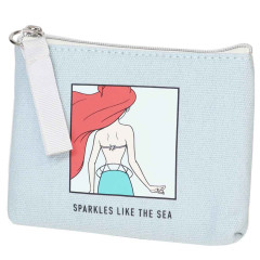 Japan Disney Flat Pouch & Tissue Case - Little Mermaid Ariel / Blue