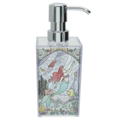 Japan Disney Soap Dispenser - Little Mermaid Ariel / Stained