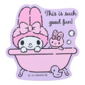 Japan Sanrio Vinyl Sticker - Melody / Bath - 1