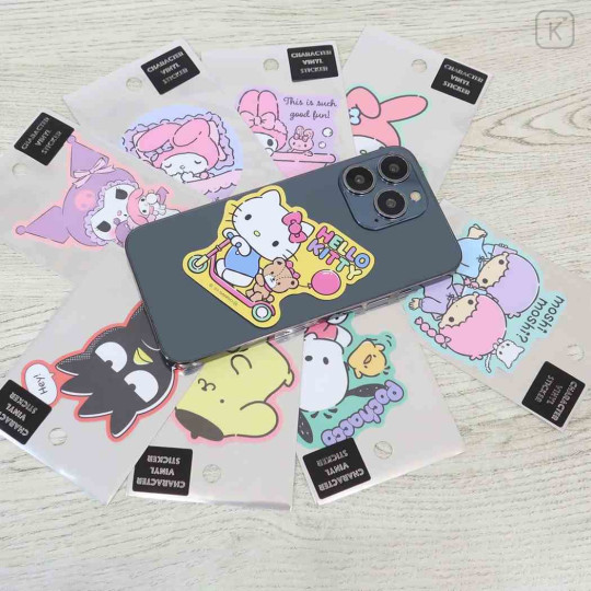 Japan Sanrio Vinyl Sticker - Kuromi & Melody - 2