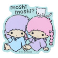 Japan Sanrio Vinyl Sticker - Little Twin Stars : Hello - 1