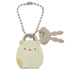 Japan San-X Sumikko Gurashi Mascot Padlock Keychain - Cat