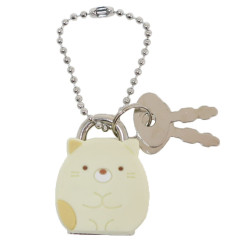 Japan San-X Sumikko Gurashi Mascot Padlock Keychain - Neko