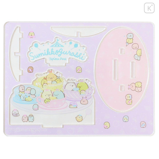 Japan San-X Acrylic Stand - Sumikko Gurashi Tapioca Park / Tea Cup - 2