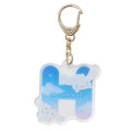 Japan Sanrio Acrylic Keychain - Cinnamoroll & Milk / Letter H - 1