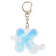 Japan Sanrio Acrylic Keychain - Cinnamoroll & Milk / Letter K