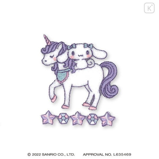 Japan Sanrio Embroidery Iron-on Applique Patch Set / Cinnamoroll & Unicorn - 1