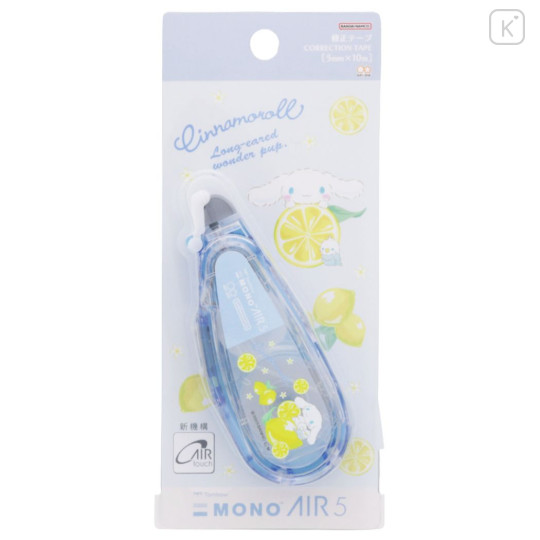 Japan Sanrio Mono Air Correction Tape - Cinnamoroll / Lemon - 4