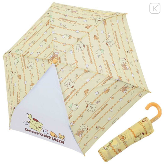 Japan Sanrio Folding Umbrella - Pompompurin : Friends - 1