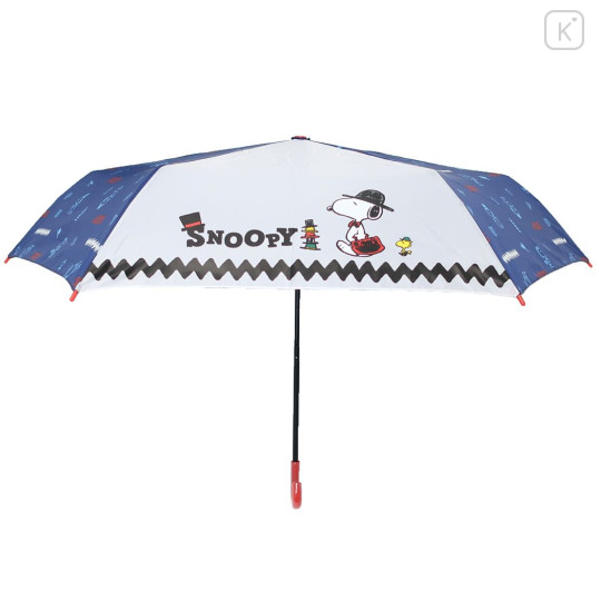 Japan Peanuts Folding Umbrella - Snoopy / Blue & White - 3