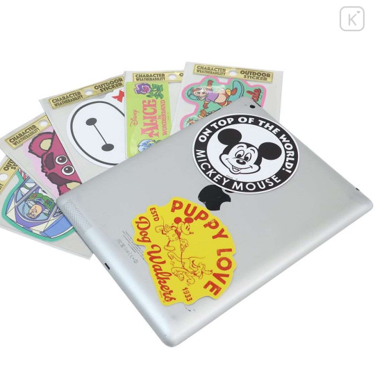 Japan Disney Vinyl Sticker - Chip & Dale / Skateboard - 2
