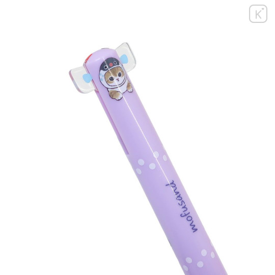 Japan Mofusand Two Color Mimi Pen - Cat / Purple Blowfish - 2