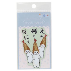 Japan Mofusand Vinyl Sticker - Cat / Shrimp What?